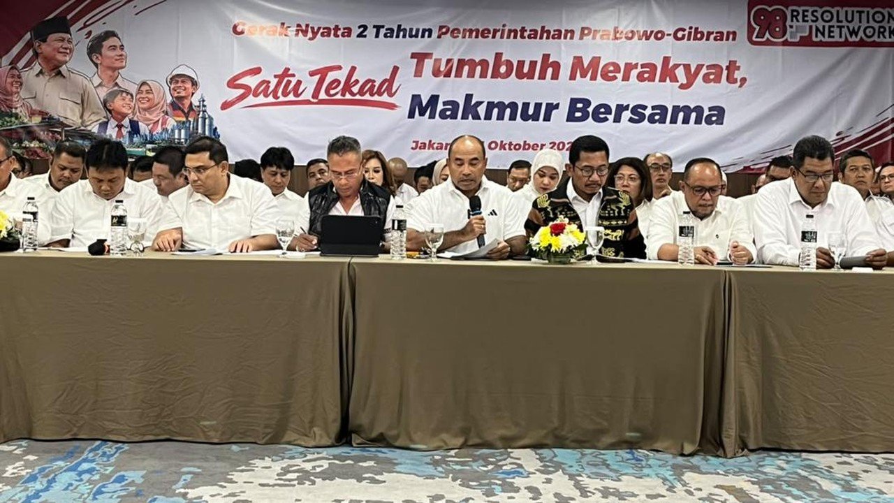 2 Tahun Prabowo-Gibran: Relawan 98 Resolution Network Paparkan "Gerak Nyata" di Berbagai Sektor