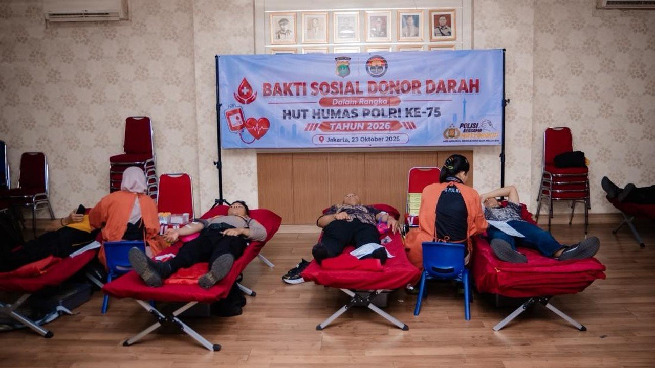 75 Tahun Humas Polri: Polda Metro Gelar Donor Darah, Perkuat Kemitraan