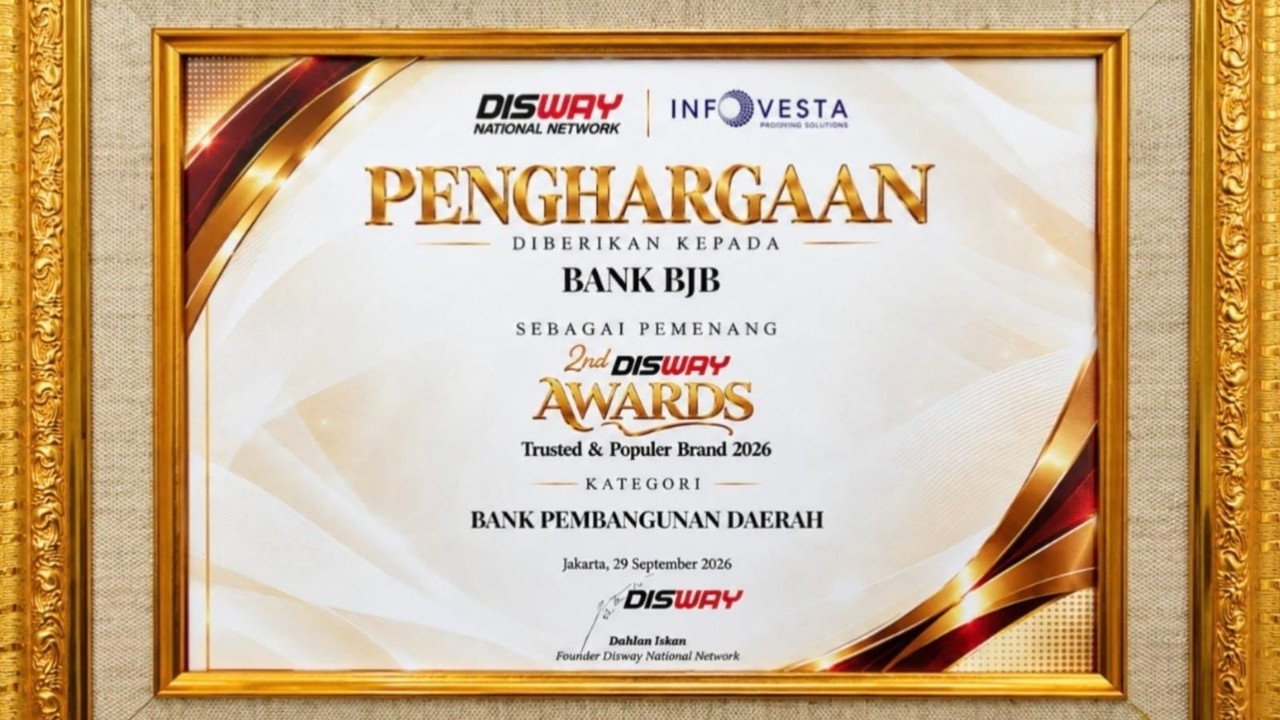 bank bjb Raih Penghargaan Bergengsi Trusted & Popular Brand 2026
