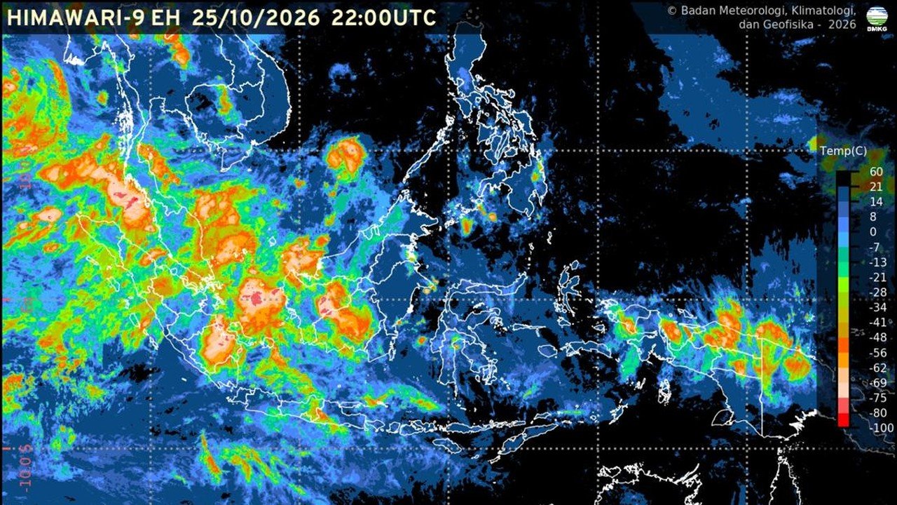 BMKG Prediksi Hujan di Sumatera dan Kalimantan, Waspadai Petir
