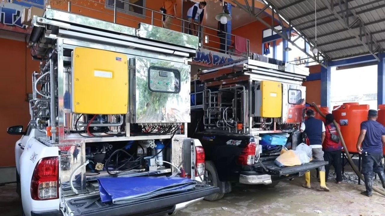 BRIN Kirim Fasilitas Air Siap Minum ke Wilayah Bencana Sumatera
