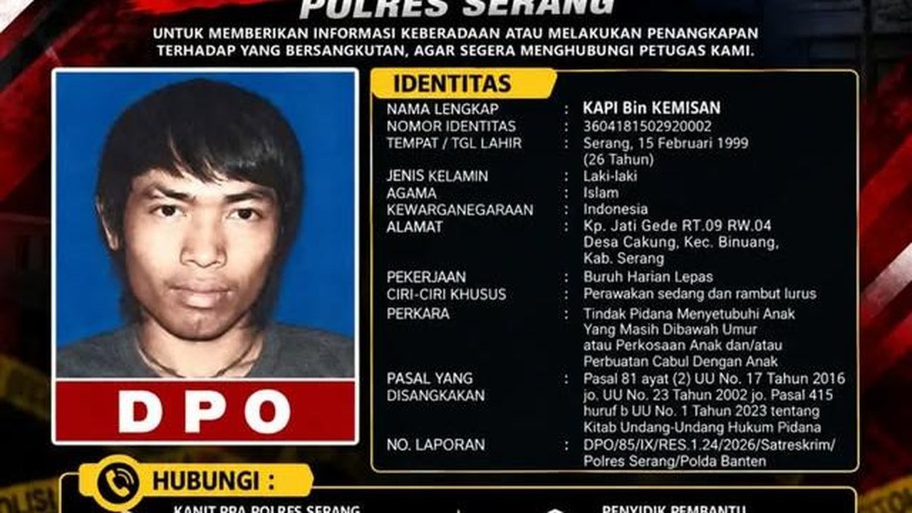 Diduga Perkosa Adik Ipar, Pria di Serang Jadi Buronan Polisi