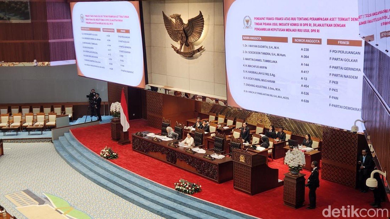DPR Sahkan RUU Perampasan Aset Jadi Inisiatif Legislatif