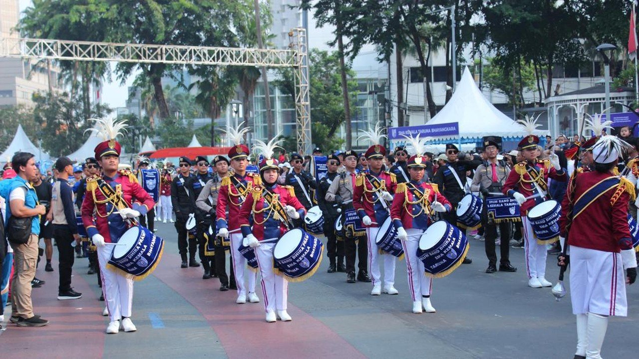 Drum Band SMA KTB Ramaikan CFD, Perkenalkan Pendidikan Holistik