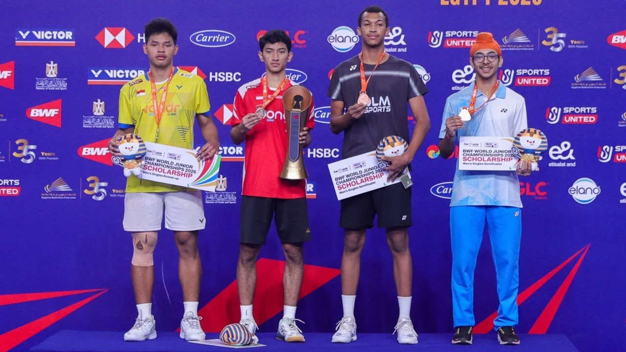 Empat Medali Kejuaraan Dunia Junior Bulutangkis Dipersembahkan untuk Indonesia