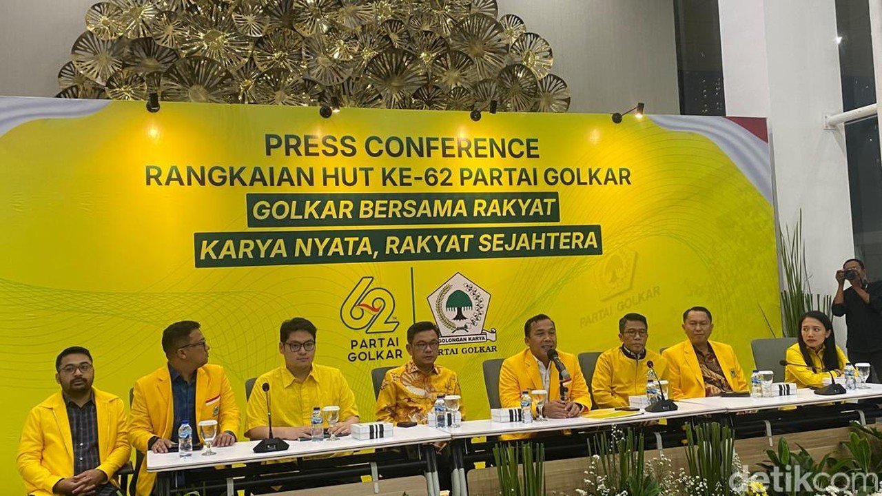 Golkar Rayakan HUT ke-62 dengan Rangkaian Acara Sederhana Sesuai Arahan Bahlil