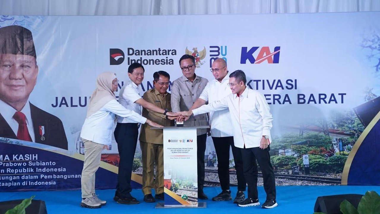 Jalur Kereta Sumbar Bangkit Kembali, Andre Rosiade Ucapkan Terima Kasih ke Prabowo