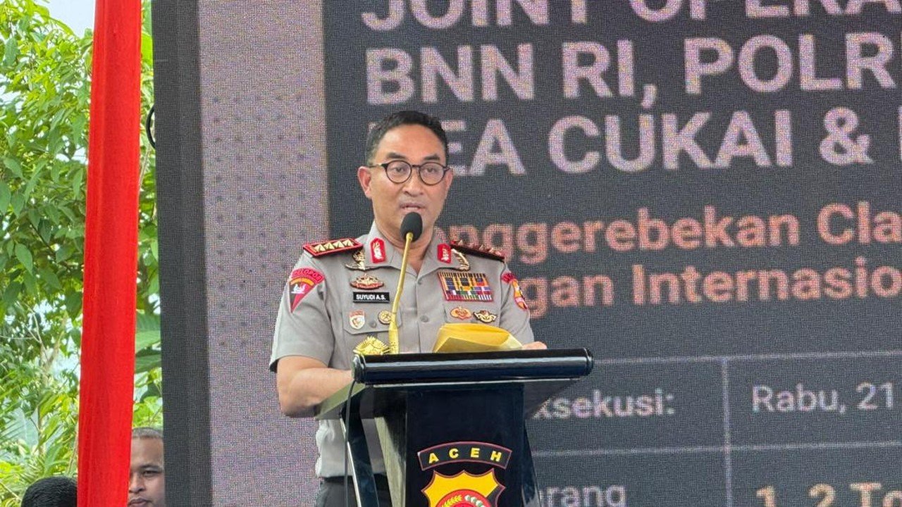 Jaringan Narkoba Internasional Dibongkar di Aceh, Sita 1 Ton Sabu Cair