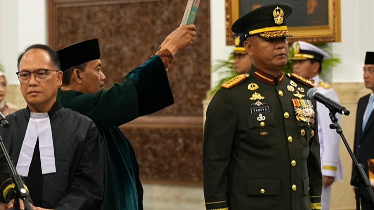 Jenderal Tandyo Budi Revita Resmi Jabat KSAD, Gantikan Maruli Simanjuntak