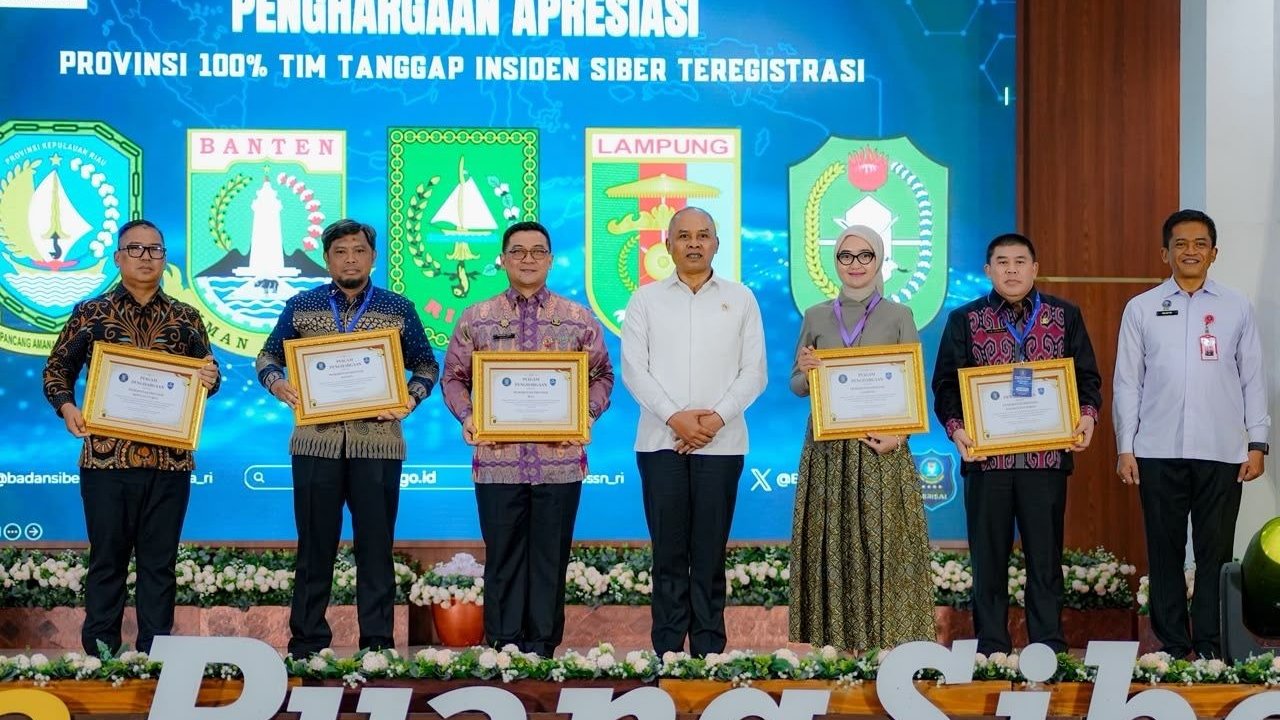 Lampung 100% Lengkap Bentuk Tim Siber, Raih Apresiasi BSSN
