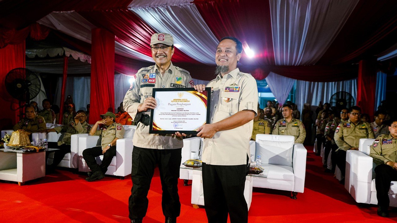 Mensos Ajak Tagana Sulsel Tingkatkan Kesiapsiagaan dan Edukasi Bencana