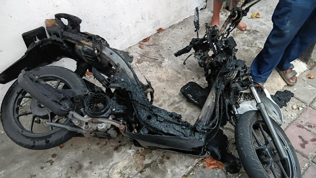 Motor Meledak Saat Beraksi, Dua Pencuri di Jakarta Utara Terluka Bakar