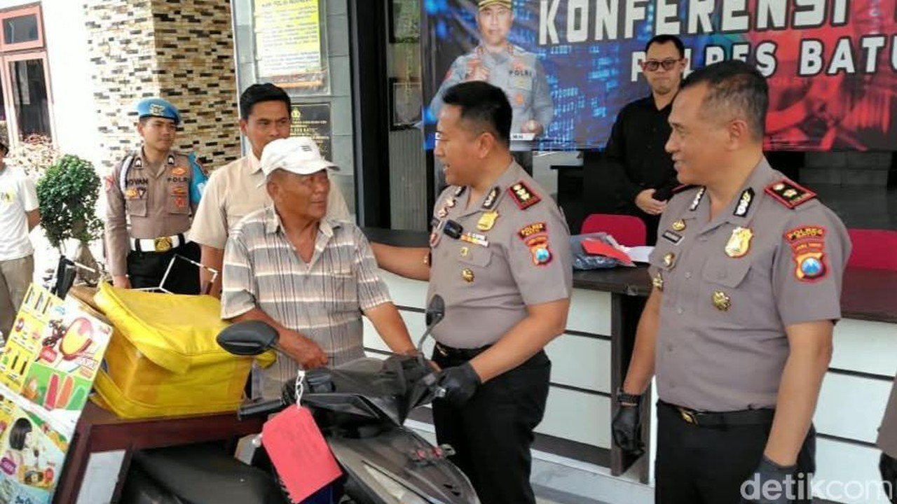 Motor Penjual Es Krim yang Digondol Penipu di Batu Telah Ditemukan Polisi