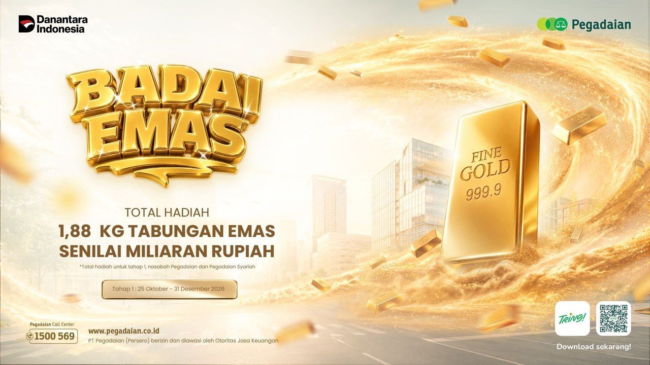 Pegadaian Hadirkan "Badai Emas 2026": Kesempatan Raih 1,88 Kg Emas untuk Nasabah