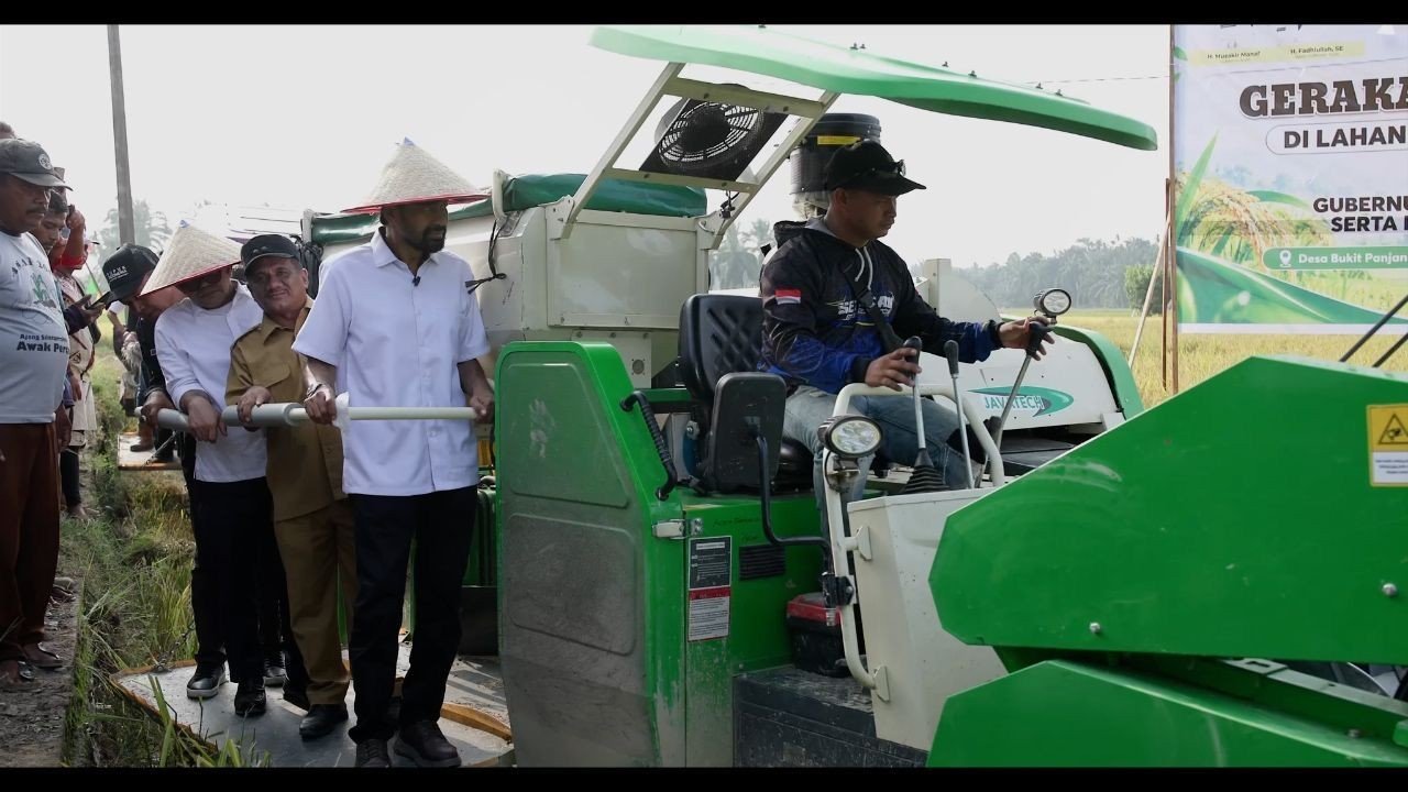 Petani Aceh Tamiang Kembali Panen Padi Setelah Banjir Mereda