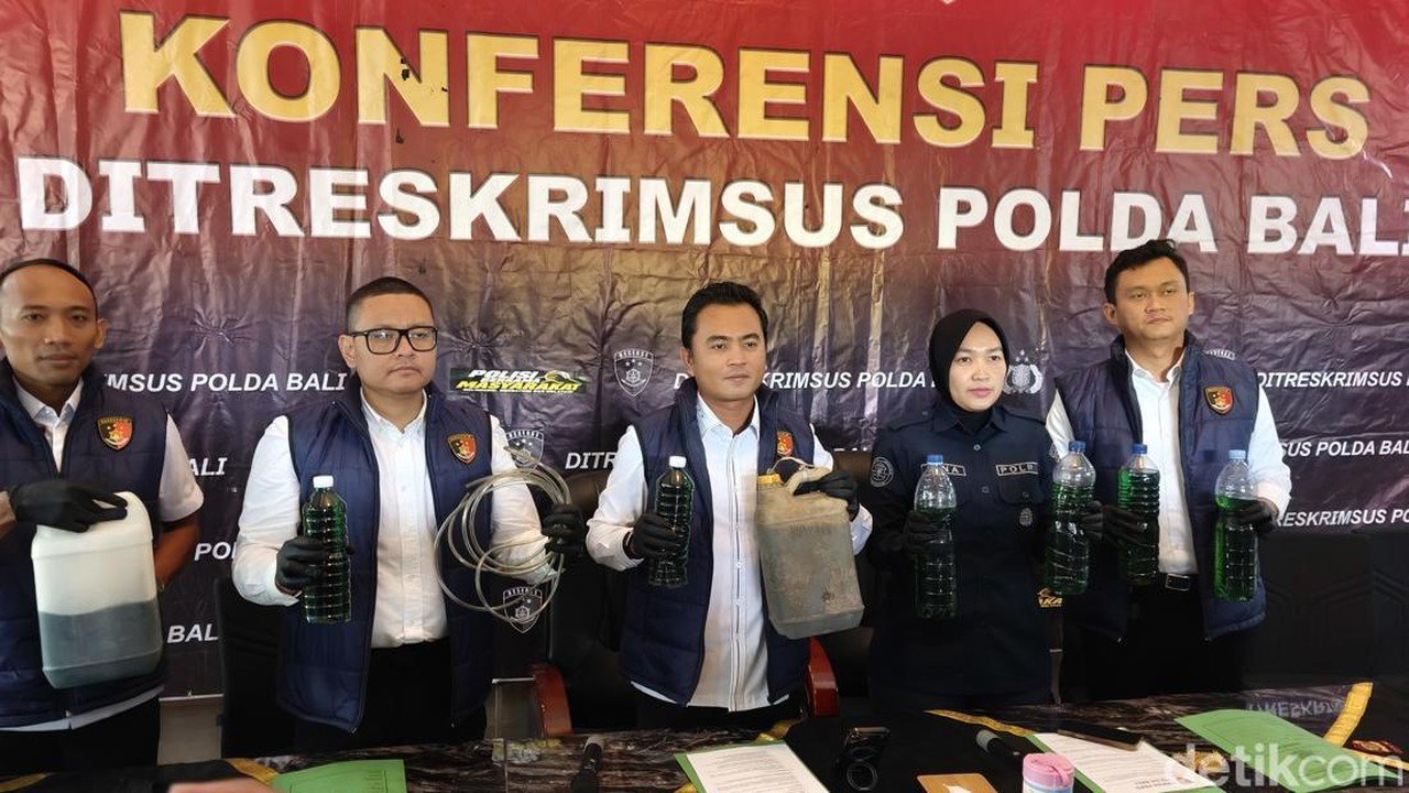 Polda Bali Tangkap 8 Pengecer Pertalite Ilegal, Jual BBM dalam Botol