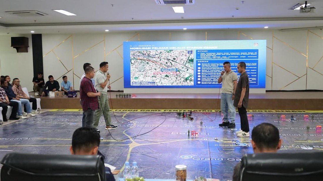 Polres Bekasi Latihan TFG untuk Antisipasi Pelajar Bergerak ke Jakarta