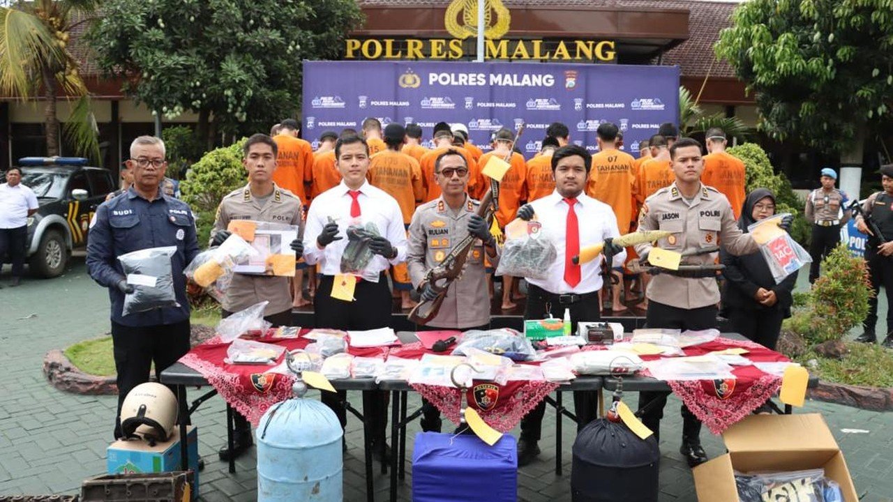 Polres Malang Berhasil Ungkap Ratusan Kasus Kejahatan dalam Operasi Sikat Semeru 2026
