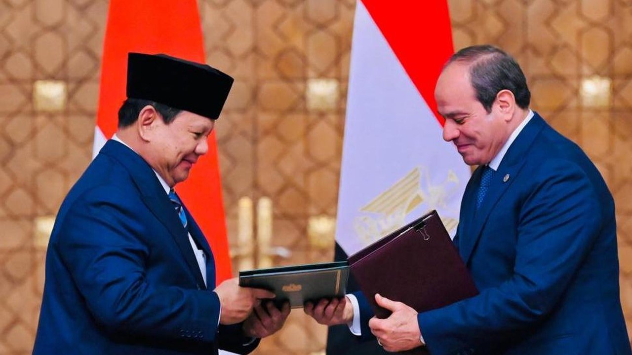 Prabowo dan Presiden Mesir Sepakati Kerja Sama Visa, Statistik, dan Perikanan