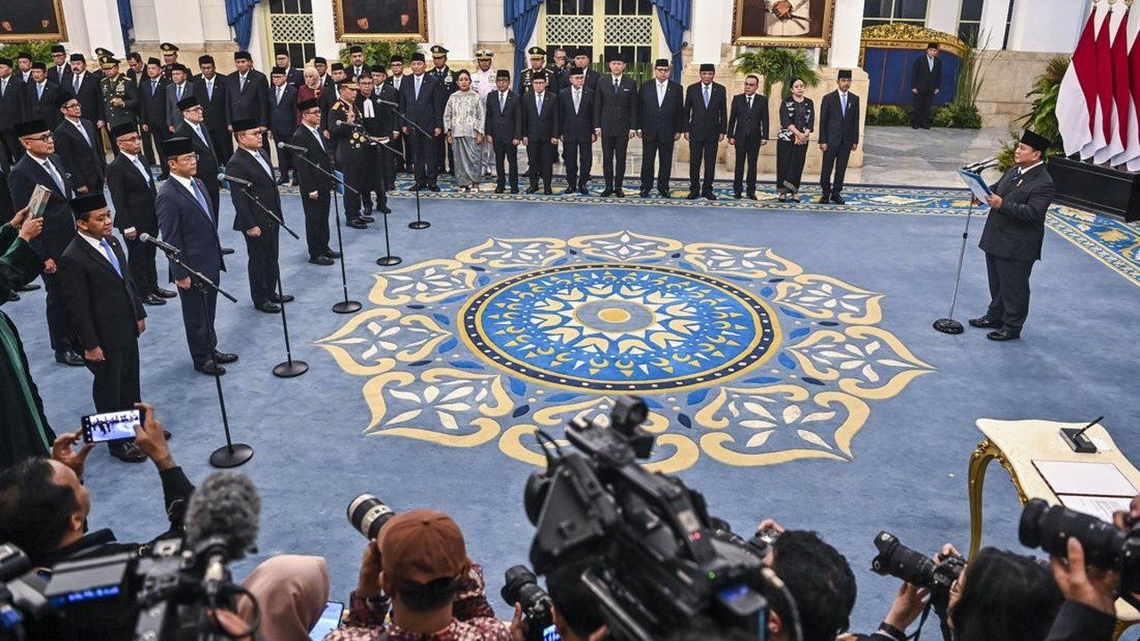 Prabowo Lakukan Reshuffle Kabinet Ketujuh, Sejumlah Menteri dan Wakil Menteri Baru Dilantik
