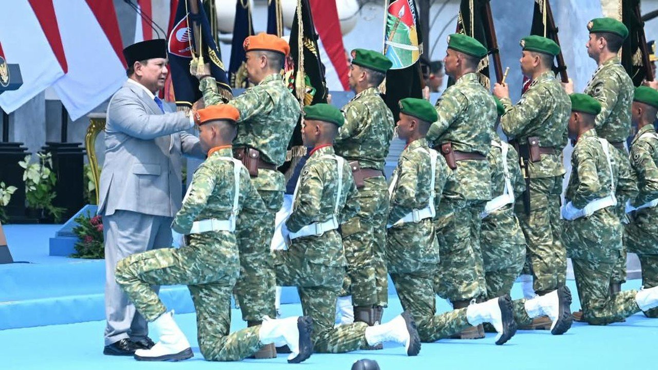 Prabowo Resmikan 6 Kodam Baru dan Enam Pangdam dalam HUT ke-81 TNI