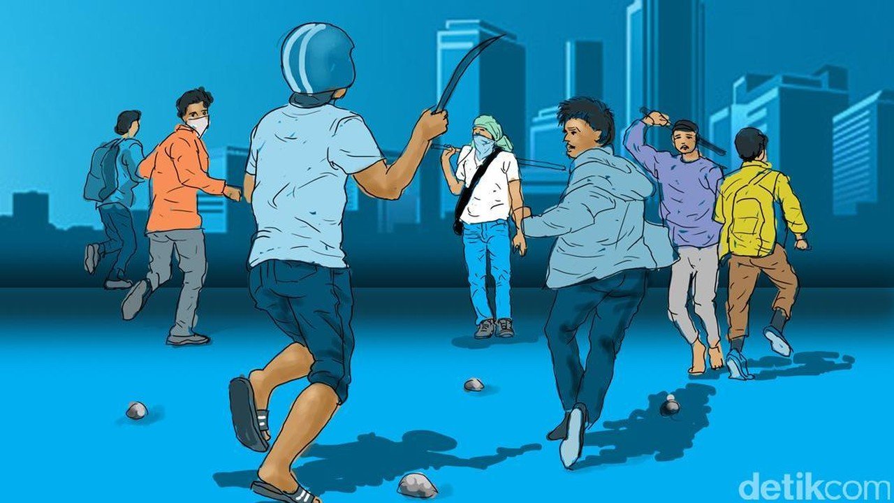 Tawuran Pelajar di Pinggir Tol Bekasi: 12 Siswa Diamankan, 2 Terluka