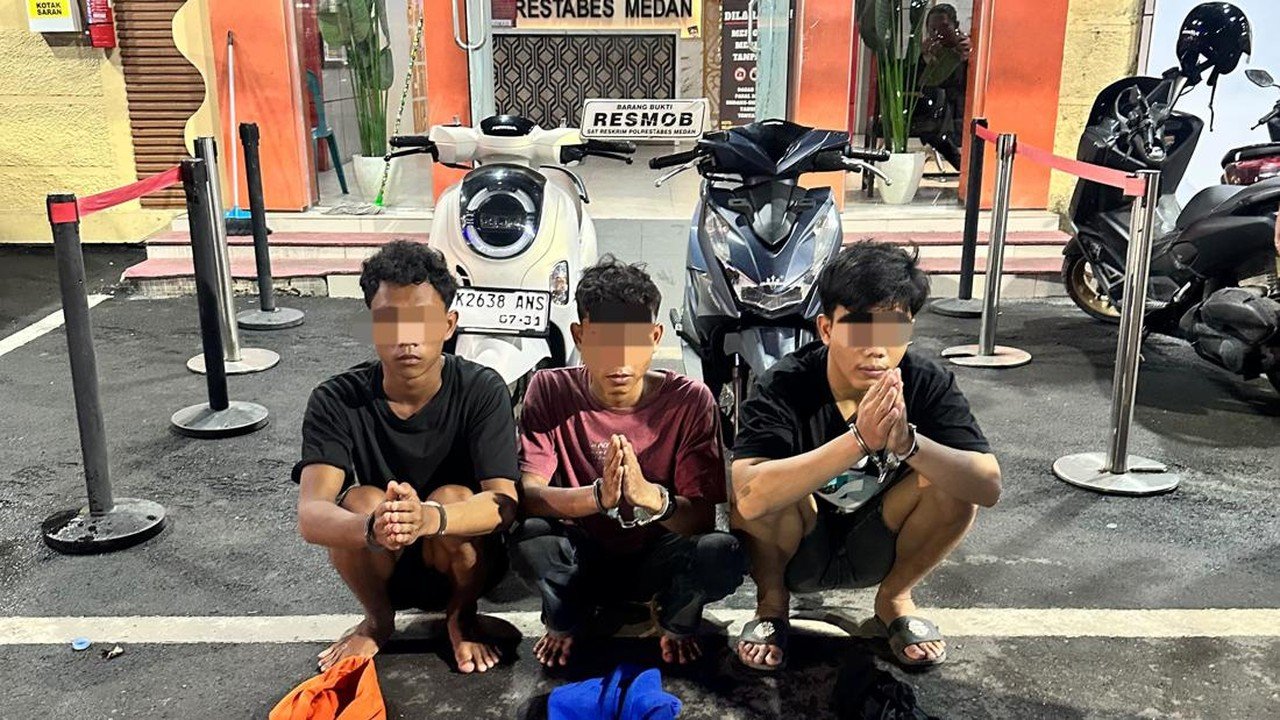 Tiga Remaja di Deli Serdang Diringkus Polisi, Uang Hasil Begal untuk Biayai Pacar