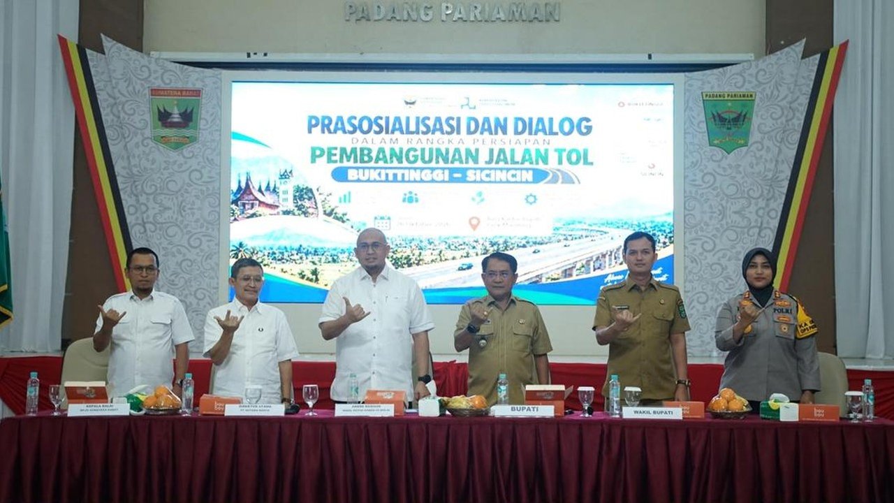 Tol Sicincin-Bukittinggi Segera Dibangun, Andre Rosiade Jamin Pertumbuhan Ekonomi